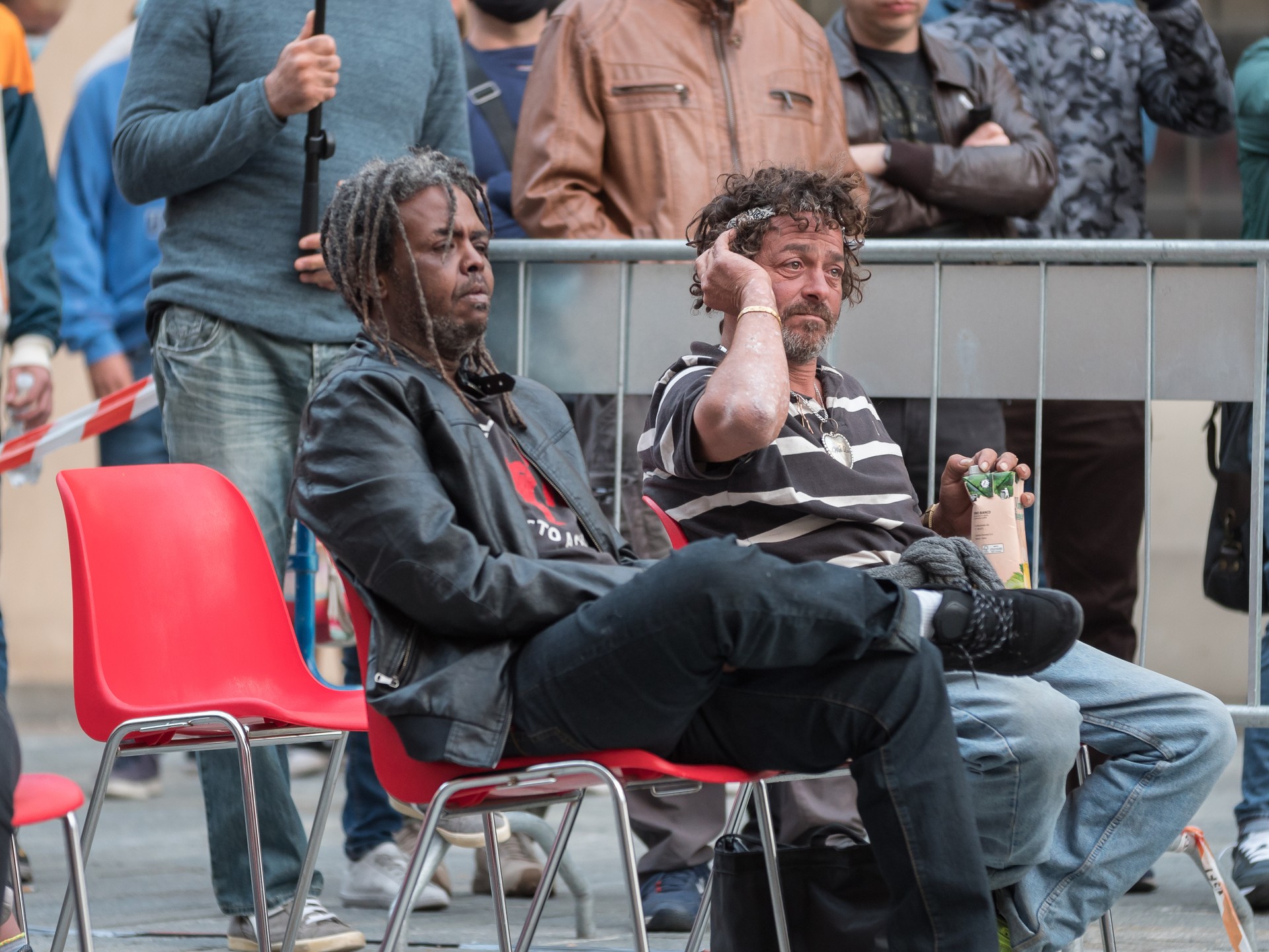 People in the Crowd Attending an Outdoor Public Event